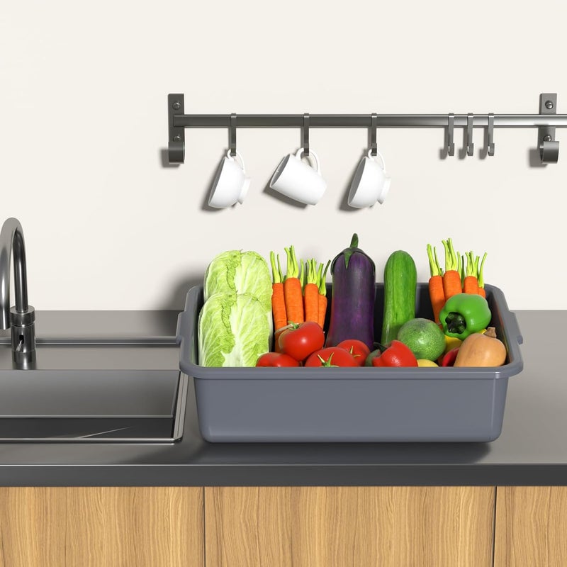Ziglous 8 L Plastic Bus Tubs, Food Service Bus Tub, 5 Packs - Image 5
